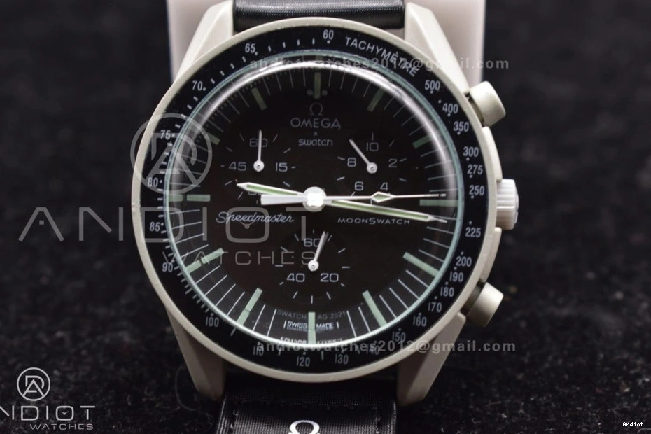 Bioceramic Strap Nylon Moon on Mission The Quartz Swatch Omega to Moonwatch x 0108